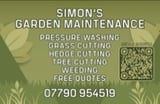 Company/TP logo - "simons garden maintenance"