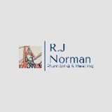 Company/TP logo - "RJ Norman Plumbing & Heating"