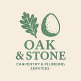 Company/TP logo - "Oak & Stone Carpentry & Plumbing"
