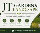 Company/TP logo - "JT Garden & Landscaping "