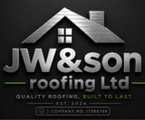 Company/TP logo - "JW Son Roofing"