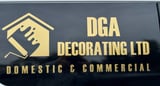 Company/TP logo - "DGA Decorating"