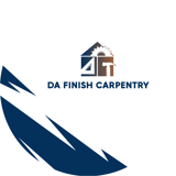 Company/TP logo - "DA Finish Carpentry"