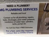 Company/TP logo - "M&G Plumbing Services"