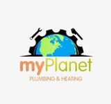 Company/TP logo - "MyPlanet Plumbing & Heating"