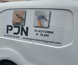 Company/TP logo - "PJN Plastering & Tiler"