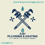 Company/TP logo - "AJH Plumbing & Heating"