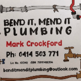 Company/TP logo - "Bendit Mendit Plumbing"
