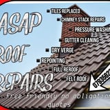 Company/TP logo - "ASAP Roof Repairs"