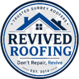 Company/TP logo - "Revived Roofing"