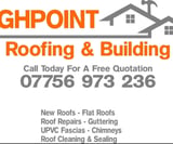 Company/TP logo - "Highpoint Roofing & Building"