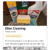 Company/TP logo - "Ellen Cleaning"