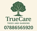Company/TP logo - "TrueCare Trees and Gardens"