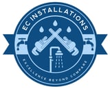 Company/TP logo - "EC Bathroom Installations"