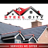 Company/TP logo - "Steel City Roofing Specialist"