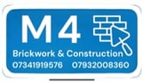 Company/TP logo - "M4 Brickwork & Construction"