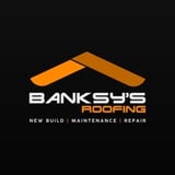 Company/TP logo - "Banksy's Roofing"