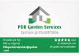 Company/TP logo - "PDB Garden Services"