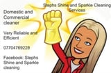 Company/TP logo - "Steph Shine & Sparkle Cleaning Service"
