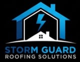 Company/TP logo - "STORM GUARD ROOFING SOLUTIONS"
