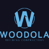 Company/TP logo - "WOODOLA BUILDING CONTRACTORS"