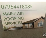 Company/TP logo - "Maintain Roofing&Building Specialists"