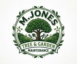 Company/TP logo - "M Jones Tree & Garden Maintenance "