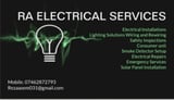 Company/TP logo - "RA Electrical Services"