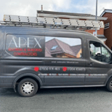 Company/TP logo - "Apex Roofing"