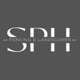 Company/TP logo - "SPH fencing & landscapes"