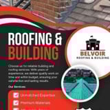 Company/TP logo - "Belvoir Roofing Ltd"