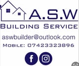 Company/TP logo - "ASW BUILDER"