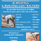 Company/TP logo - "JG Roofing & Building Contractors"