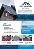 Company/TP logo - "SPECIALIZED ROOFING LTD"
