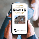 Company/TP logo - "Rights Roofing"