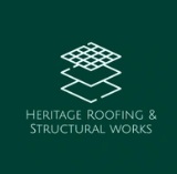 Company/TP logo - "Hertige Roofing & Stonemasonry"