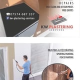 Company/TP logo - "KW Plastering Services"