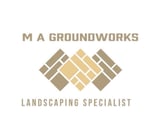 Company/TP logo - "MA GROUNDWORKS"