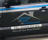 Company/TP logo - "Prestige Home Maintenance"