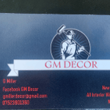 Company/TP logo - "GM Decor"