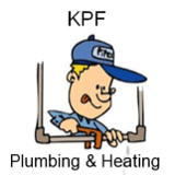 Company/TP logo - "K.P.F PLUMBING & HEATING"