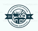 Company/TP logo - "Pristine Roofers & Landscapers"