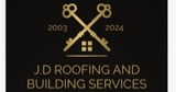 Company/TP logo - "KJ Roofing"