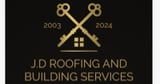 Company/TP logo - "KJ Roofing"