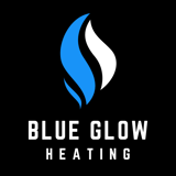 Company/TP logo - "BlueGlowHeating"