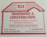 Company/TP logo - "N21 ROOFWORK & CONSTRUCTION"