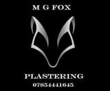 Company/TP logo - "MG Fox Plastering"