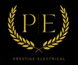 Company/TP logo - "PRESTIGE ELECTRICAL CONTRACTORS (SW) LTD"