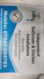 Company/TP logo - "Independent Bathroom & Kitchen Installations"