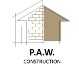 Company/TP logo - "P.A.W. Construction"